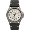 Timex Expedition Titanium TW2W78200 - Orologio da uomo da 38 mm, cinturino in pelle nera con quadrante grigio e cassa in titanio