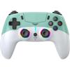 Wusvive Controller di gioco per PS5 con luci LED, microfono e pulsanti | Materiale ABS, effetti LED dinamici, microfono incorporato, funzioni personalizzate, 18x14x7cm, per giochi competitivi