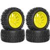 Eurowagens RC Pneumatici 110 Camion Pneumatici E Ruote Telecomando Giallo Q9O1)