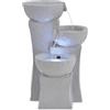Sophrelle Fontana da Interni con Luce a LED in Poliresina Grigio,244290