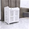 HUOLE - Mobile da Bagno Autoportante, Armadietto Portaoggetti per Camera, Soggiorno, Mobile/Torre Portaoggetti, Comò per Corridoio - 40 x 35 x 53 cm (Due Livelli)