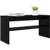 vidaXL Mobile TV 80 x 30 x 40 cm Rovere Nero Legno ingegnerizzato
