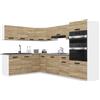 B BELINI GROUP Belini ITALIA 8 Cucina Angolare Componibile 420cm Rovere Sonoma | Cucina completa componibile, mobili pensili e bassi inclusi, montaggio facile