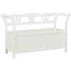 Generico Panca Bianca 107x45x75,5 cm Legno Massello di Abete,Mobili,Panche,Cassapanche e panche per ingressi,Bianco,15.3 kg,351773
