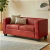 Mendler Divano sofa 2 posti lounge moderno elegante serie Lille M65 75x137x70cm - ecopelle rosso