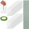 OLYCRAFT 30pz Busta di plastica per Fiore all'occhiello da Taschino Porta Fiore all'occhiello con 15 steli Floreali Verdi 1 Rotoli di Nastro Floreale per Matrimonio Sposo Ballo di Fine Anno