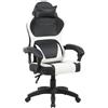 San Marco sedia da gaming ergonomica con braccioli, sedia da scrivania reclinabile, disponibile in diversi colori. (Bianco)