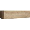MB Muebles Bonitos, Mobile TV Sospeso a Parete Aitana M1, Soggiorno Moderno, Colore Rovere, 120x40x30cm