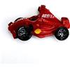 DLM Bomboniere DLM32604 (Kit 12 Pezzi) Magnete in Resina Confettata Segnaposto Auto Corsa Rossa Macchina Macchinina Veicoli bomboniera Regalo