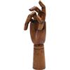 Paintersisters Manichino in stile vintage, 30 cm, a sinistra, in legno, mobile, modello a mano, manichino scuro