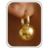 KesaPlan Orecchini pendenti a sfera placcati in oro 14 carati per le donne in argento Sterling orecchini a goccia ipoallergenici con sfere rotonde orecchini a monachella leggeri gioielli alla moda, 0, Ottone
