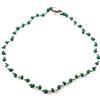 Spadarella Gioielli Spadarella spadino bracciale con sfere in argento 925 di diametro 3 mm e cotone marino colore verde scuro.Lunghezza 19cm.SPBR01