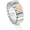Nomination Xte Anello Donna Acciaio con Cubic Zirconia | Anello estensibile in acciaio con Cubic Zirconia e pietra colorata. Elegante, luminoso e comodo da indossare ogni giorno.