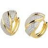 Sovrani Orecchini da donna di Sovrani della collezione Fashion Mood. Orecchini in ottone, finitura in oro 18 kt e zirconi, con misura: cm 2 e chiusura a gancio. La referenza è: J10961