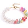 Embtrem Collana estiva dopamina UV reattiva colorata arcobaleno collana di perline dopamina set di gioielli cambia colore collane braccialetto orecchini estate spiaggia vacanza regalo per le donne