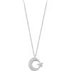 EmiLaL Elegante collana con luna in argento 925, klein, Acciaio inossidabile