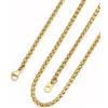 Bandmax Collana Uomo con Catena a Spiga in Acciaio Inossidabile/Placcato in Oro/Nero, Larghezza 2/3/6/9 mm Lunghezza 46-76 cm, Collana da Uomo e Donna Stile Minimalista ed Elegante