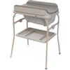 Chicco Fasciatoio Pieghevole Soft Bubble Armonia, Fasciatoio Neonato con Bagnetto Integrato, Vaschetta Estraibile 4in1, Struttura Salvaspazio con Ruote, Altezza Regolabile, Gambe Effetto Legno