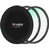 7artisans Filtro magnetico nano sottile [UV/ND8/ND64/ND1000/GND0.9] Filtro video con cornice in lega di alluminio e vetro impermeabile per obiettivi di fotocamera (82 mm, UV)
