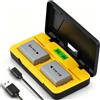 TAVT NP-FW50 - Batteria e caricabatterie per Sony A3000, A5000, A5100, A6000, A6300, A6500, A6400, NEX-3N, NEX-5, NEX-6, NEX-7, A33, A35, A37, A55, ZV-E10, A7 RII A7 A7R A7II A7SII A7S DSC-RX10 II/III/IV