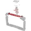 KJHKF Doppio manico stabilizzatore vassoio in alluminio con Dual Ba Sunyifan 7,87 pollici 20 cm in lega di alluminio braccio a doppia sfera per torcia subacquea/luce video, diametro sfera: 2,54 cm (Nero