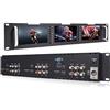 FEELWORLD T51 Triple 5 2RU 800x480 Broadcast LCD Rack Mount Monitor con 3G-SDI, HDMI, ingresso e uscita AV