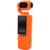 VBESTLIFE Action Camera Portatile con Obiettivo Rotante a 360° (ORANGE) | Schermo da 1,97 Pollici, Batteria da 1200 MAh, Supporta Schede da 128 GB, Luce di Riempimento Integrata per Scarsa
