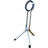 yanwuwa Carry Clip Phone Stand con base pieghevole treppiede, argento | Supporto rotante in lega di alluminio per la creazione di contenuti