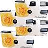 PHOTO PORST 4X 1A Photo Porst - Fotocamera usa e getta, colore: giallo