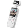 alloneslife Autofocus 2K Videocamera Bianca | Testa girevole, luce di riempimento, pulsanti fisici, design adatto ai viaggi per le riprese quotidiane