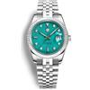 RollsTimi Orologi da uomo, Orologi automatici da uomo di lusso Movimento NH35A 10Bar Resistente all'acqua Luminoso cristallo di zaffiro Cinturino in acciaio inossidabile Orologio Calendario (Verde)