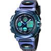 aswan watch Orologio Digitale Multifunzione Bambini, Impermeabile, Luce LED | Modello digitale multifunzione impermeabile con luce LED, adatto allo sport all'aria aperta per bambini e adolescenti.