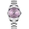 aswan watch Orologio al Quarzo Donna, Acciaio, Diamanti, Luminoso, 29,5 mm