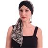 ZLYC Copricapo estivo da donna con stampa turbante | Elastico sottile traspirante, stile minimalista chic quotidiano, brunch in ufficio, passeggiata in città