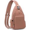 GOUNNU Zaino Monospalla Impermeabile Piccolo Sling Bag Donna Uomo Borsa a Petto Crossbody Zaino Leggera Sport Multitasche Borsello a Spalla Tracolla per Viaggio, Ciclismo, Sport