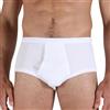 Fragi Slip Uomo in Puro Cotone Taglio Anatomico ed Elastico Interno, Intimo Uomo in Cotone Elasticizzato, Made in Italy (Bianco, 3XL)