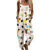 DOTBUY-SHOP Tuta Intera Donna Elegante Curvy Casual, Salopette Donna Estiva Tutina Aderente Estive Senza Maniche con Tasche e Spalline Regolabili per Lavoro Festa (Bassotti,M)
