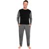 CityComfort Lungo Pigiama Uomo Set, Adulti Adolescenti Morbido 2 Pezzi Pigiama Caldo