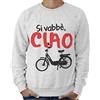 thedifferent Felpa Uomo Leggera Si Vabbe Ciao Idea Regalo
