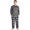 Get Trend Pigiama Uomo Invernale con Maglia Maniche Lunghe e Pantaloni a Quadri, Abbigliamento da Casa Inverno, Regalo Uomo