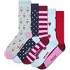 Happy Socks 5-pack Everyday Ice Cream Socks Calzini Unisex - Adulto (Pacco da 5)