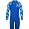 HUAANIUE Ragazzi Nuoto Manica Corta Costume da Bagno 3-11Y Bambini Un Pezzo Costume da Bagno Navy Protezione Solare 50+ Abiti da Bagno UPF Caldo Sportwear Costume Estate Surf