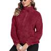 IWOLLENCE Felpe da donna in pile Teddy | Sherpa Teddy Fleece Jumper Mezza Zip Borg Fleece Donna Inverno Vestiti con Tasca a Canguro Giacca Calda Casual