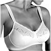 Leo Corsetteria Reggiseno Classico Pizzi No Ferretto Spalline Larghe Foderato Cotone.973 Tg.6 Coppa B Nero