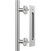 WINSOON 1 confezione da 12 maniglie scorrevoli per porta di fienile, con design a filo su entrambi i lati, kit di maniglie per porta del fienile, in acciaio massiccio, per cancelli, garage, armadi (1
