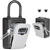 Fayleeko Cassetta di sicurezza per chiavi da parete, chiavi chiaramente visibili, scatola portatile per chiavi di casa, cassetta di sicurezza per interni, esterni, garage, giardino, negozio