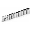 Powerbuilt 1/10,2 cm Drive SAE socket set, 640497
