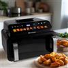 M mimotec -Friggitrice ad Aria Sweet 10,5L, 2100W, 10 Programmi, 40-200°C, Modalità Disidratazione, Luce Interna, Funzionamento Silenzioso, Parti Lavabili
