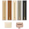 HIOQFR 5 PCS Cerniera Con Fori Per Borse Uncinetto,HIOQFR Cerniera Cucito Pelle PU