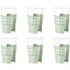 Guzzini - Tiffany, Set di 6 Portabicchieri Universali - Verde Salvia, 13,4 x 8 x h16,5 cm - 199700243